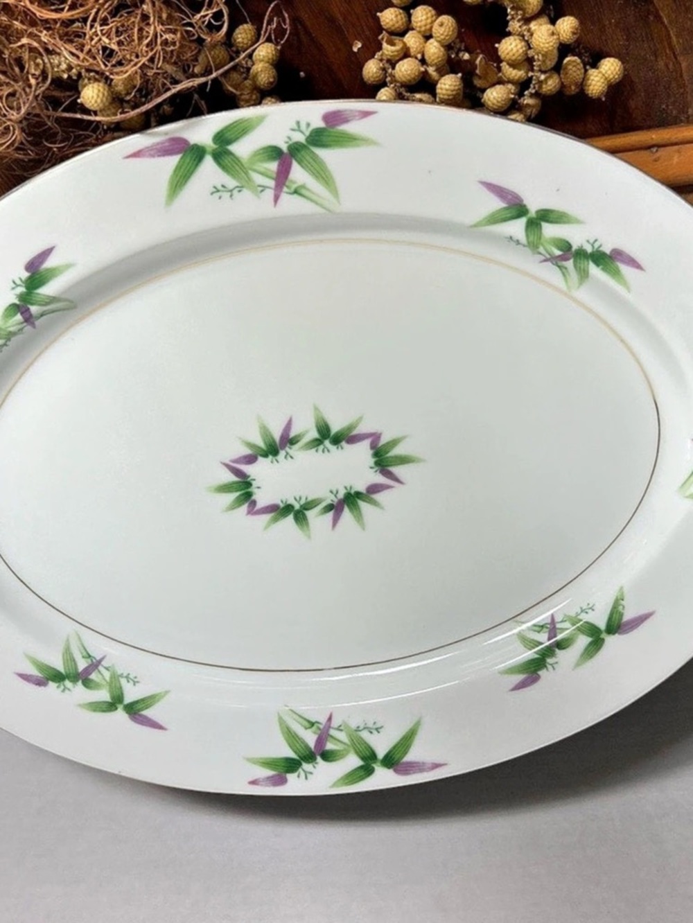 Vintage Harmony House Mandarin Oval Serving Platter Made in Japan